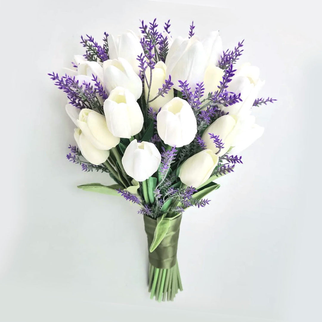 Custom Classic Wedding Bouquet Real Touch Flowers