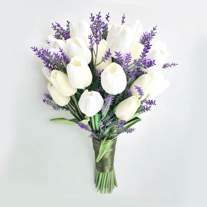 Custom Classic Wedding Bouquet Real Touch Flowers