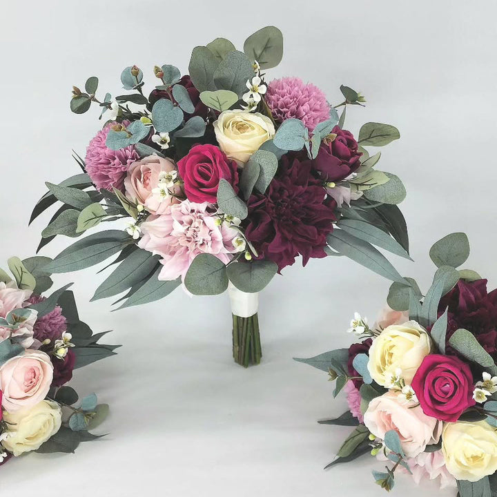 Custom Classic Wedding Bouquet Real Touch Flowers