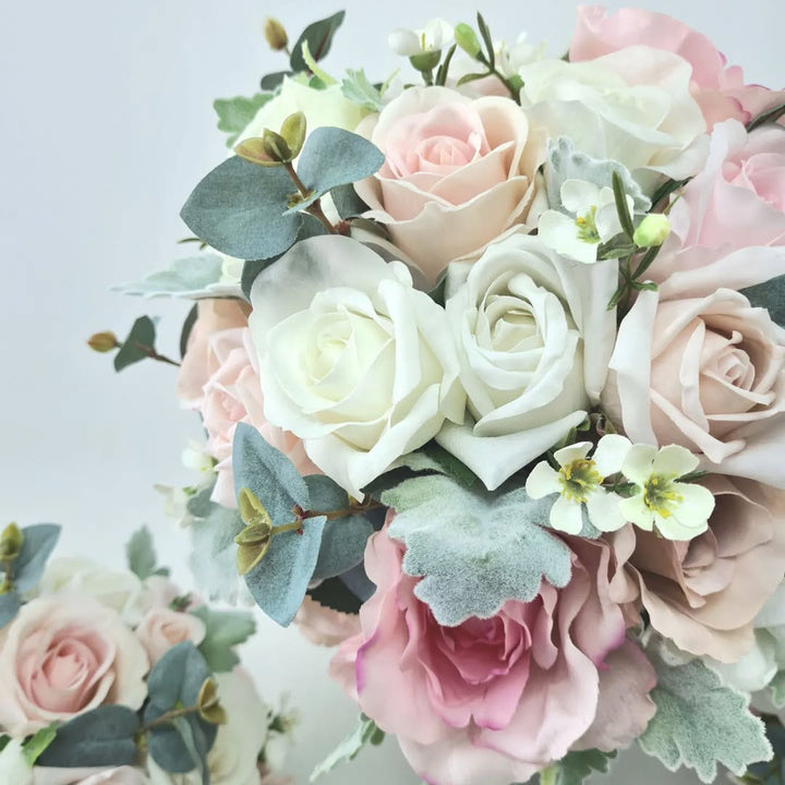 Custom Classic Wedding Bouquet Real Touch Flowers