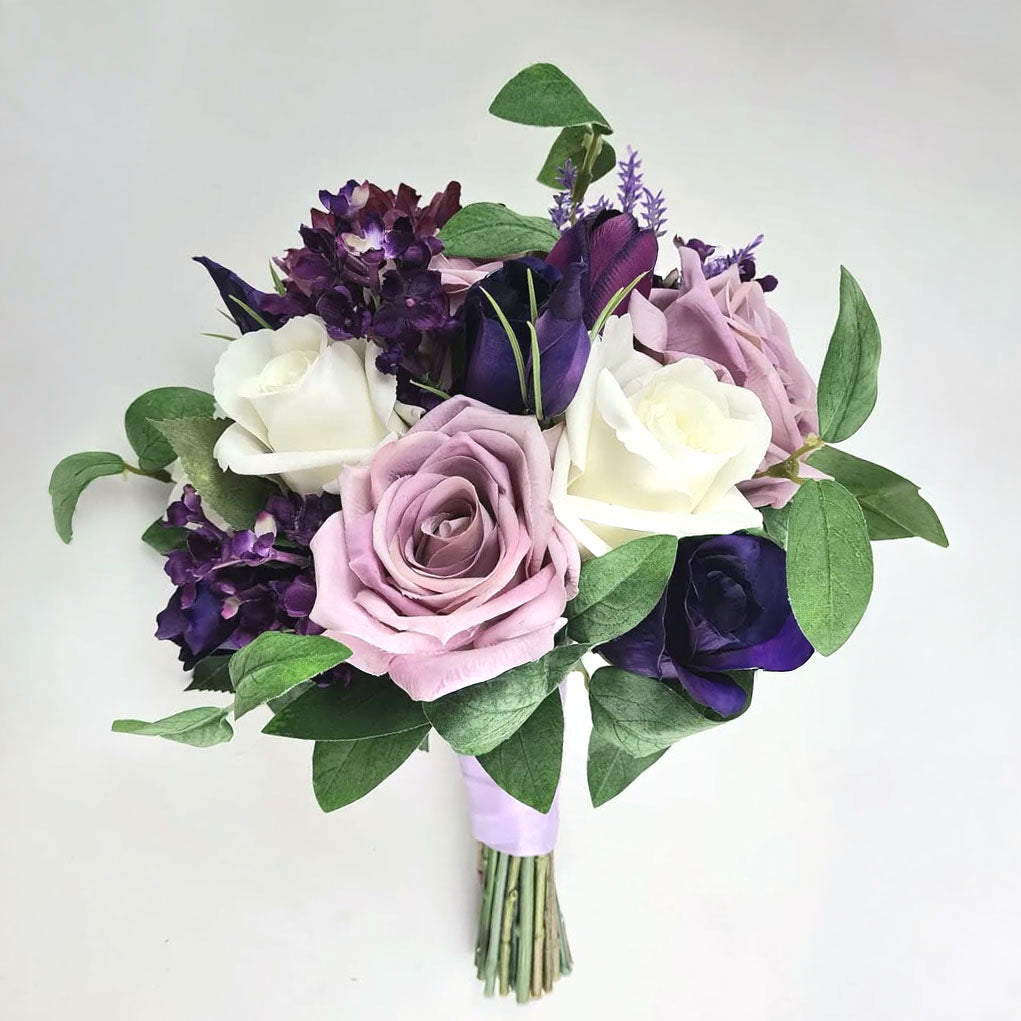 Custom Classic Wedding Bouquet Real Touch Flowers