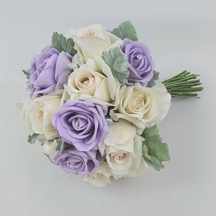 Custom Classic Wedding Bouquet Real Touch Flowers