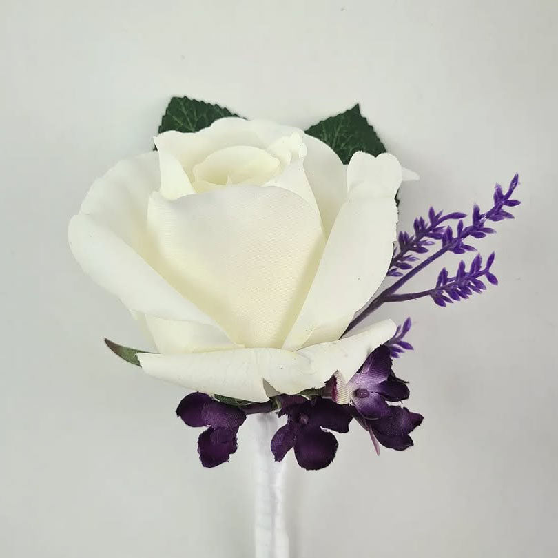 Custom Flower Buttonhole Real Touch