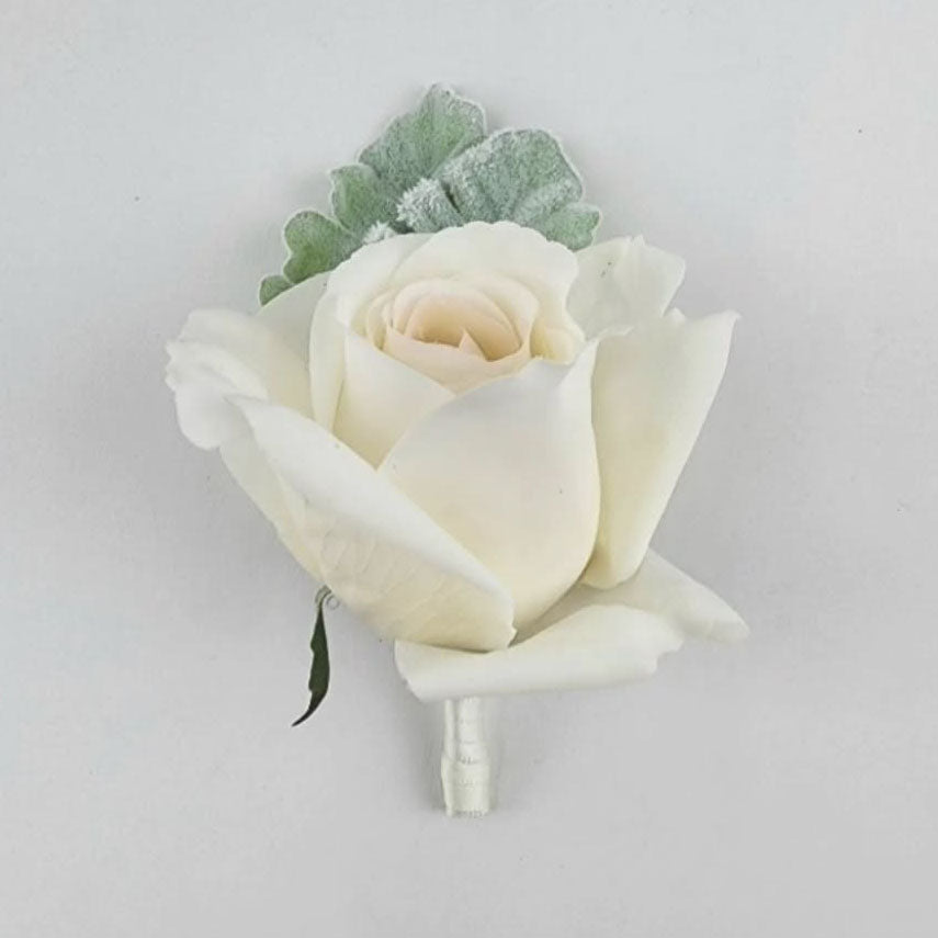 Custom Flower Buttonhole Real Touch