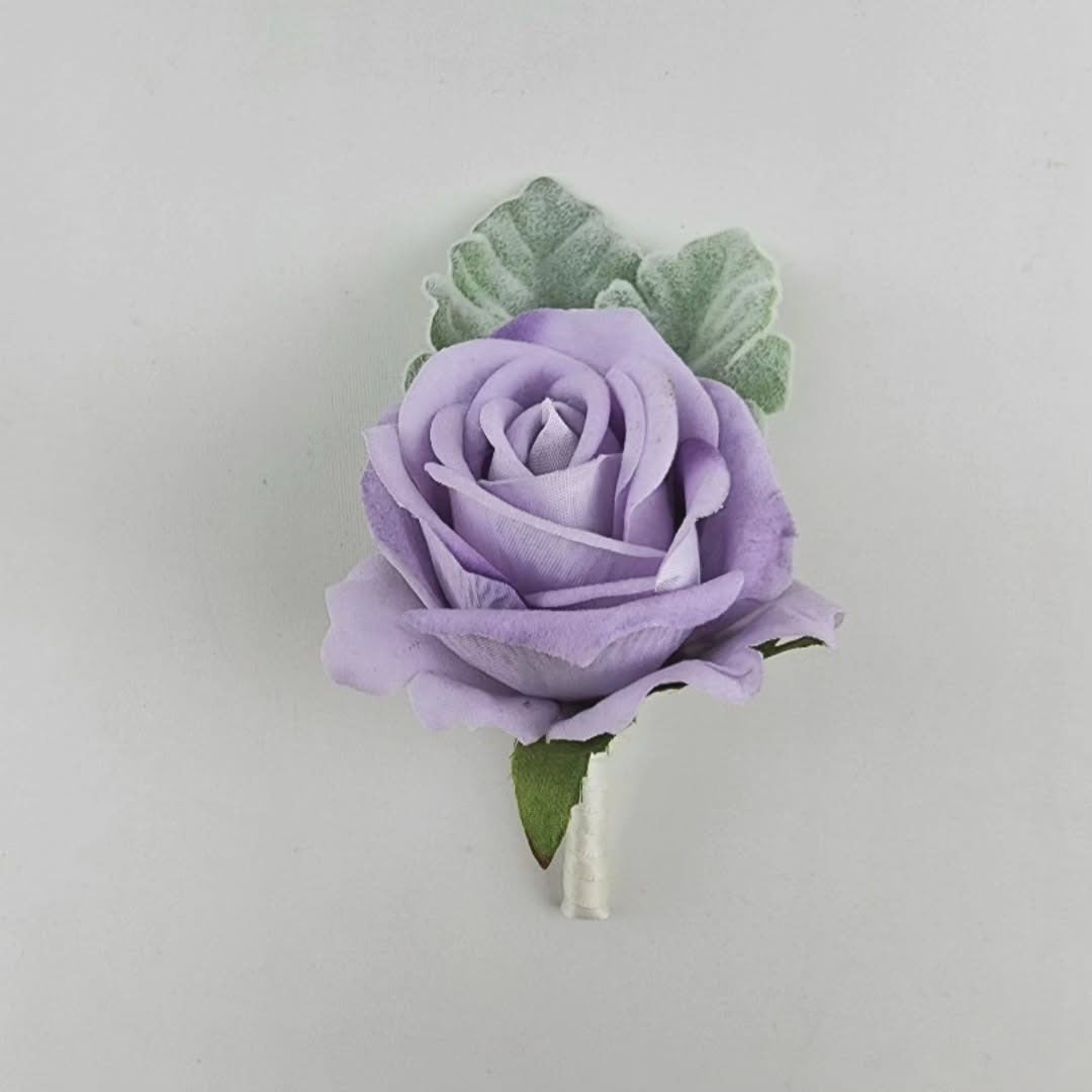 Custom Flower Buttonhole Real Touch