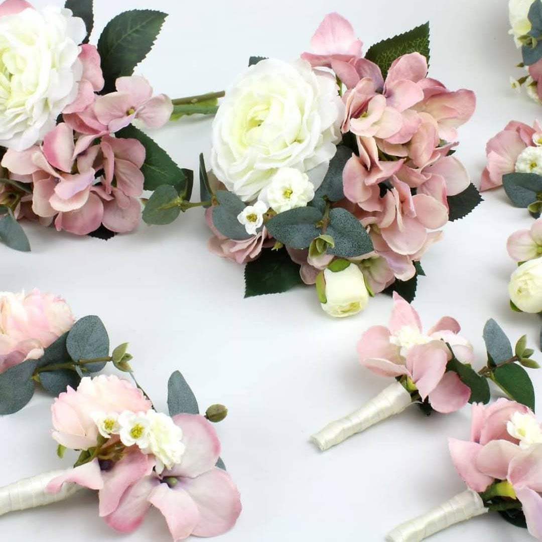 Custom Flower Buttonhole Real Touch