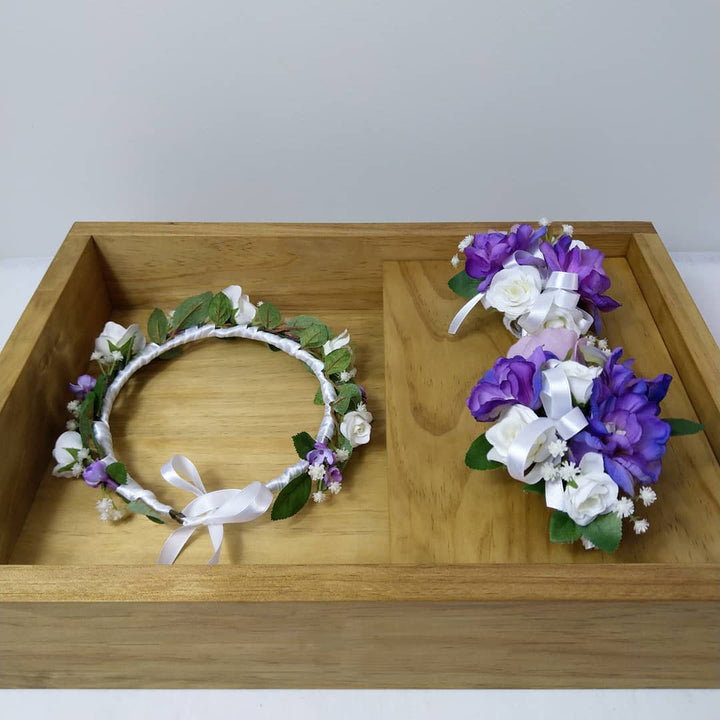 Custom Floral Crown Real Touch Faux Flowers