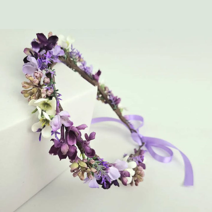 Custom Floral Crown Real Touch Faux Flowers