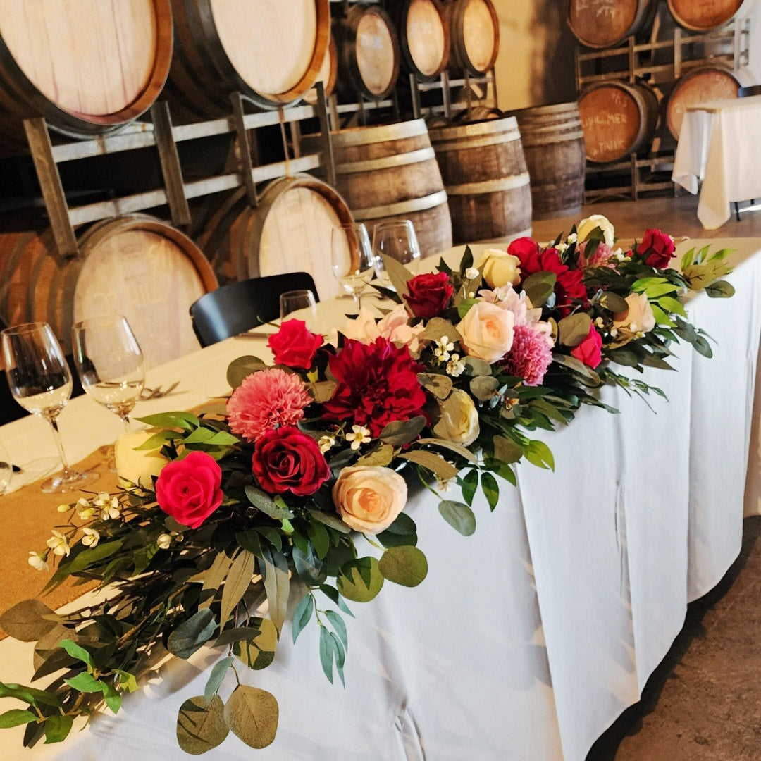 Wedding Bridal Table Arrangement
