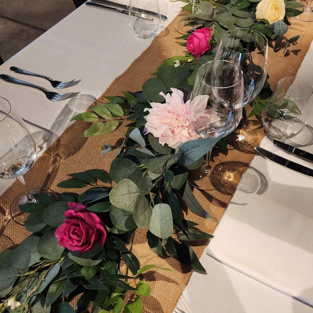 Custom Floral Table Garland Runner