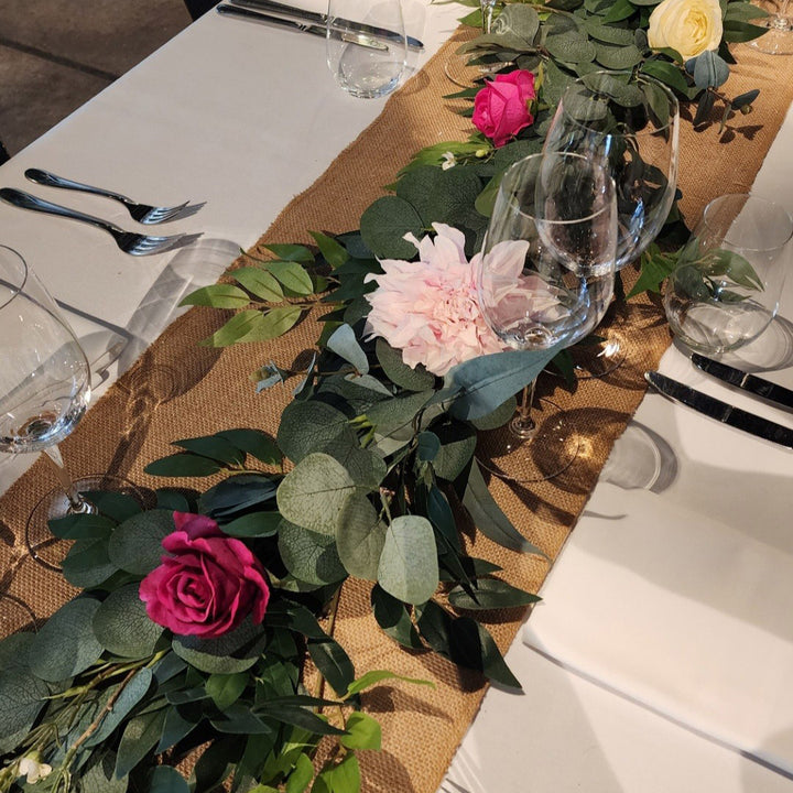 Custom Floral Table Garland Runner