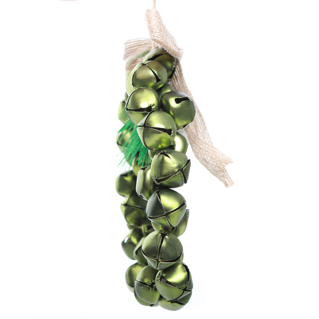 Sage Green Bell Wreath Hanging Decoration