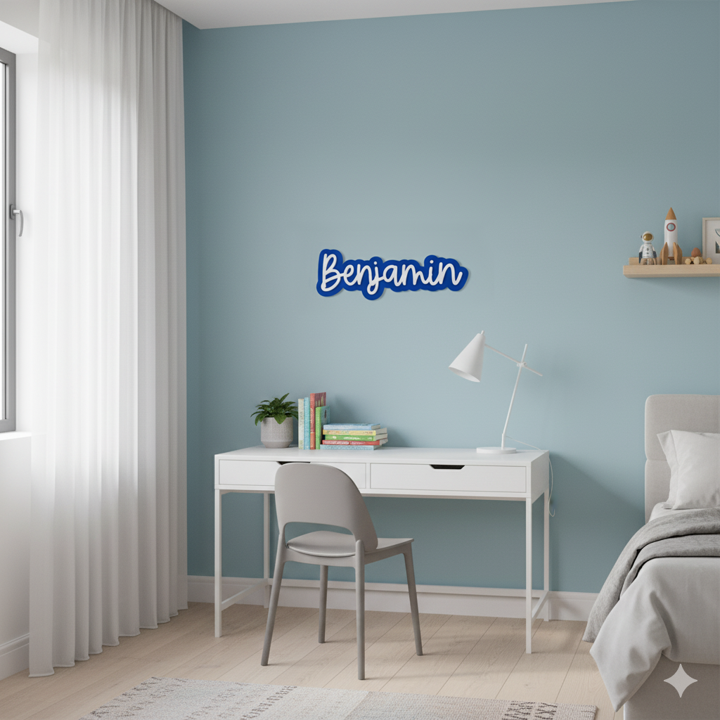 Personalised Double Layer Laser Cut Name Sign