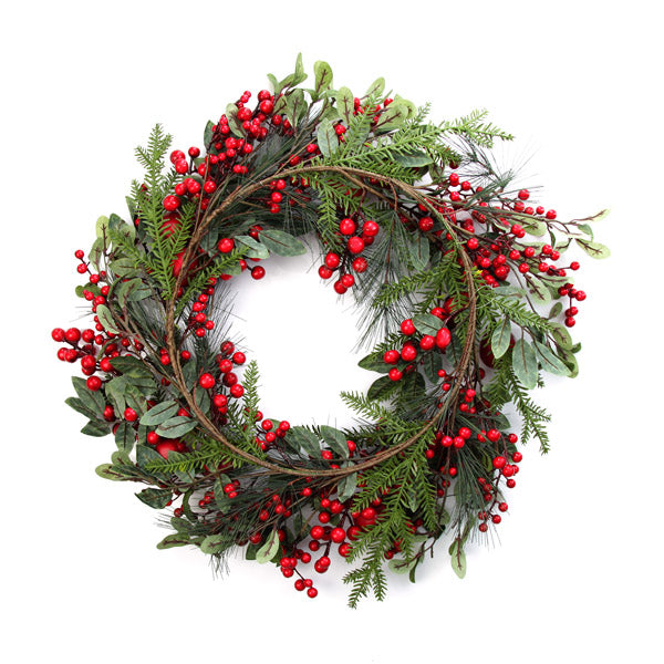 Large Berry and Apple Wreath Back