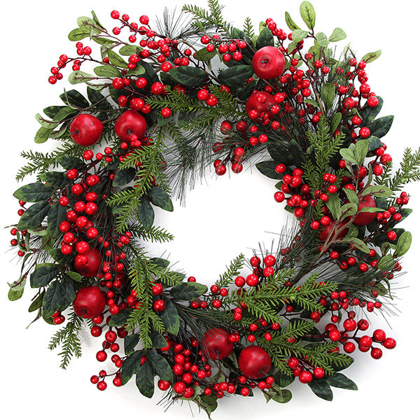 Large Berry and Apple Wreath