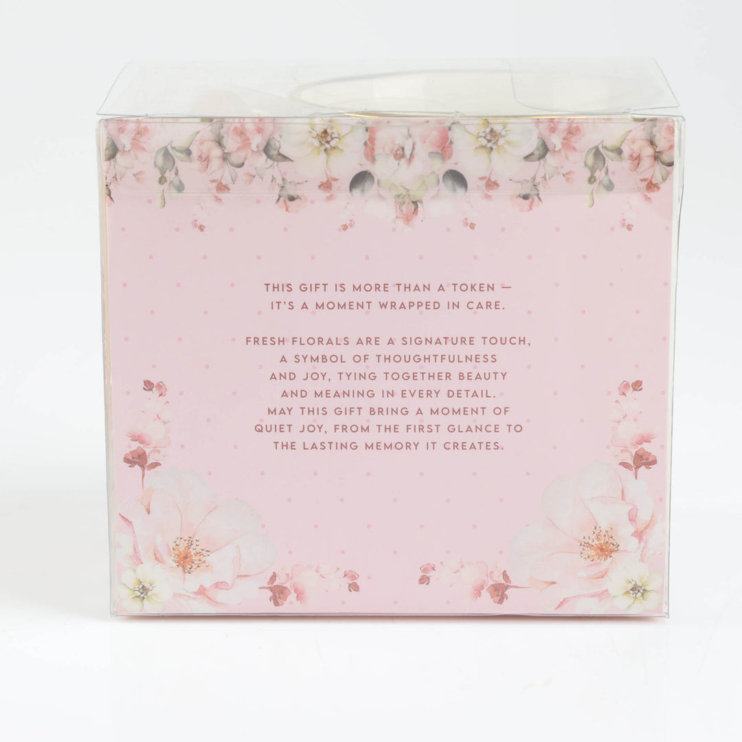 Best Nan - Inside and Out Lilac Floral Footed Mug Set