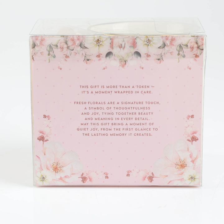 Best Nan - Inside and Out Lilac Floral Footed Mug Set