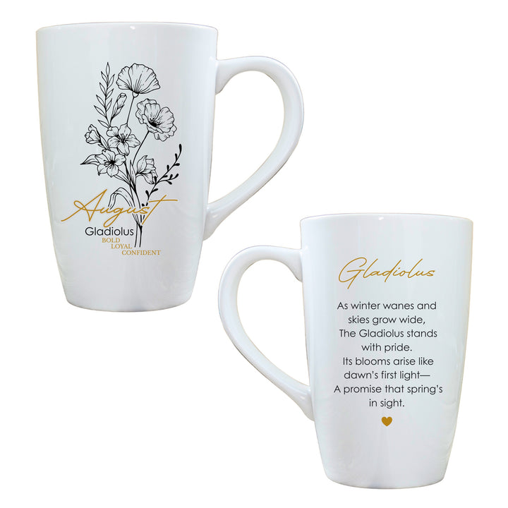 Birth Flower Latte Mug