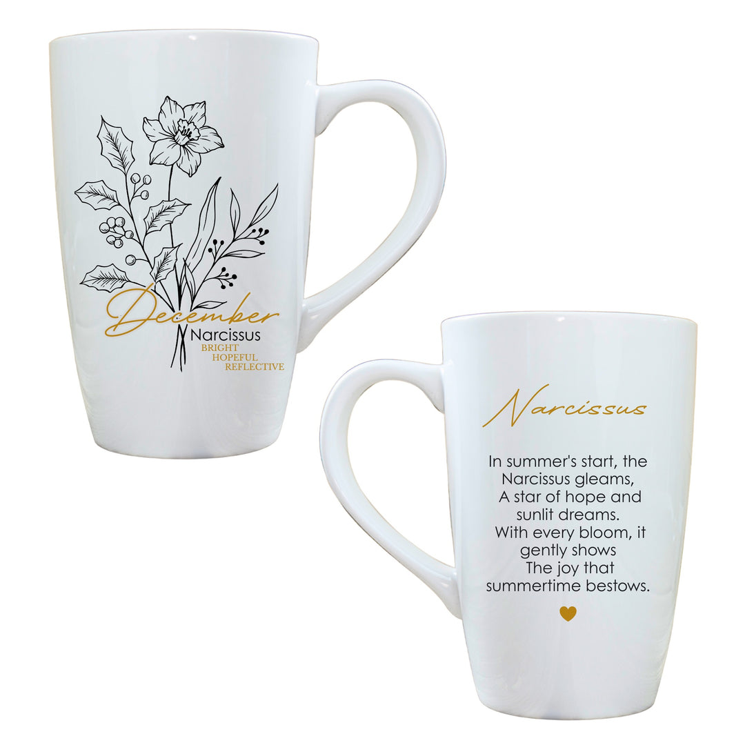 Birth Flower Latte Mug