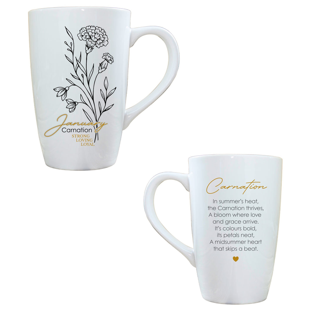 Birth Flower Latte Mug