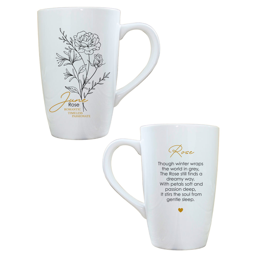 Birth Flower Latte Mug
