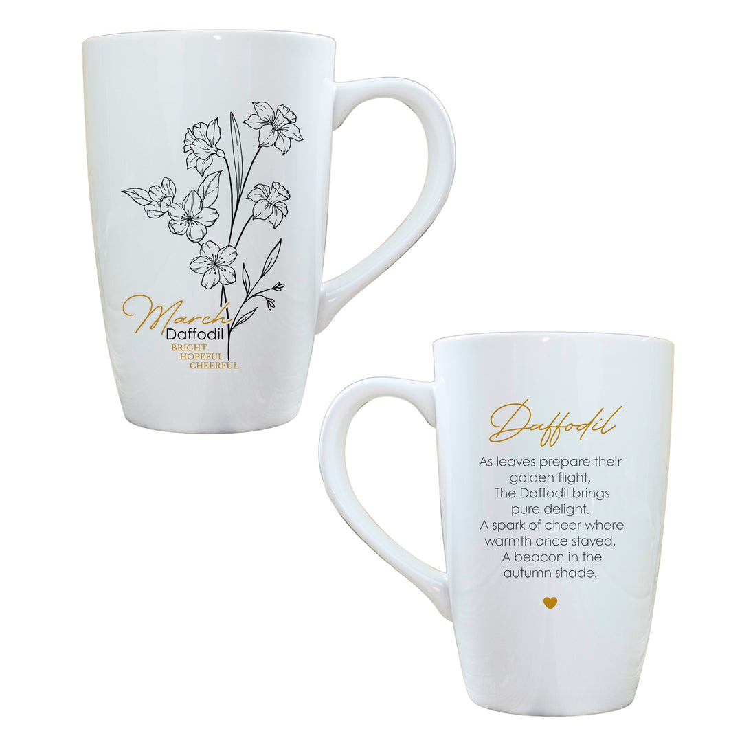 Birth Flower Latte Mug