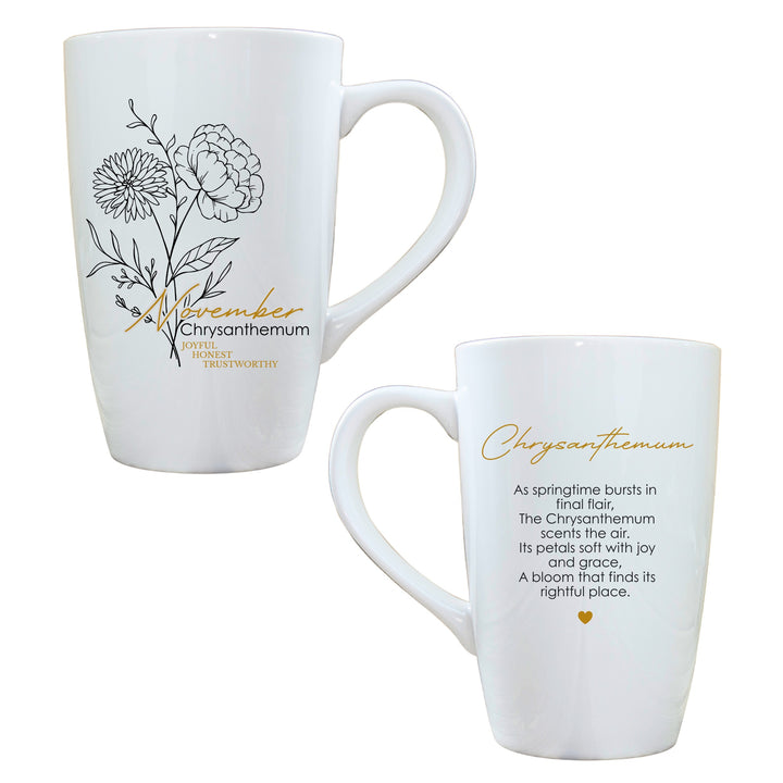 Birth Flower Latte Mug