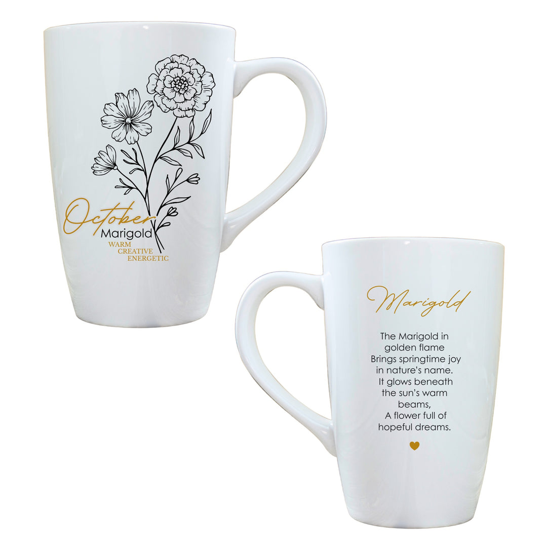 Birth Flower Latte Mug
