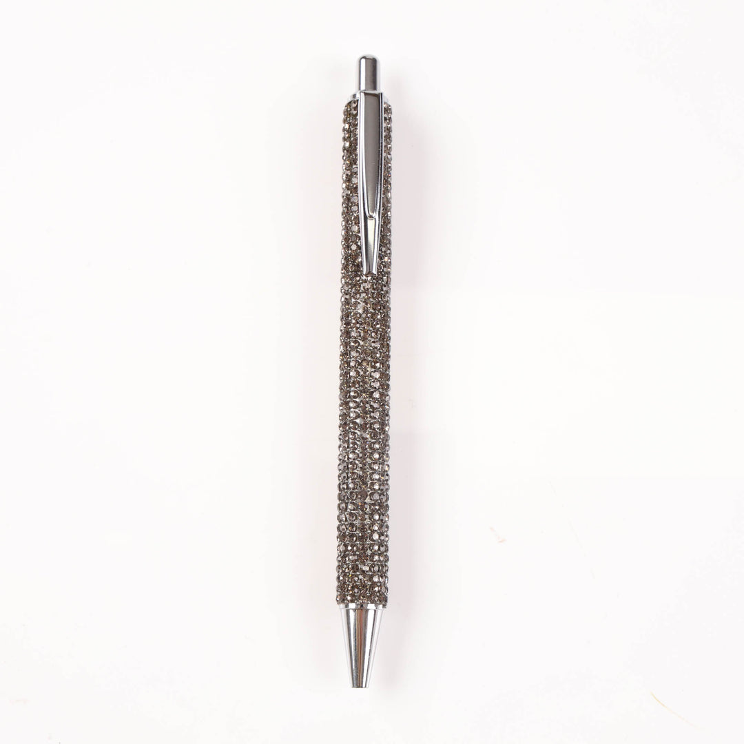 Black Diamonte Ball Point Pen