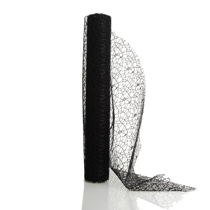 Black Lace Spider Mesh Roll 