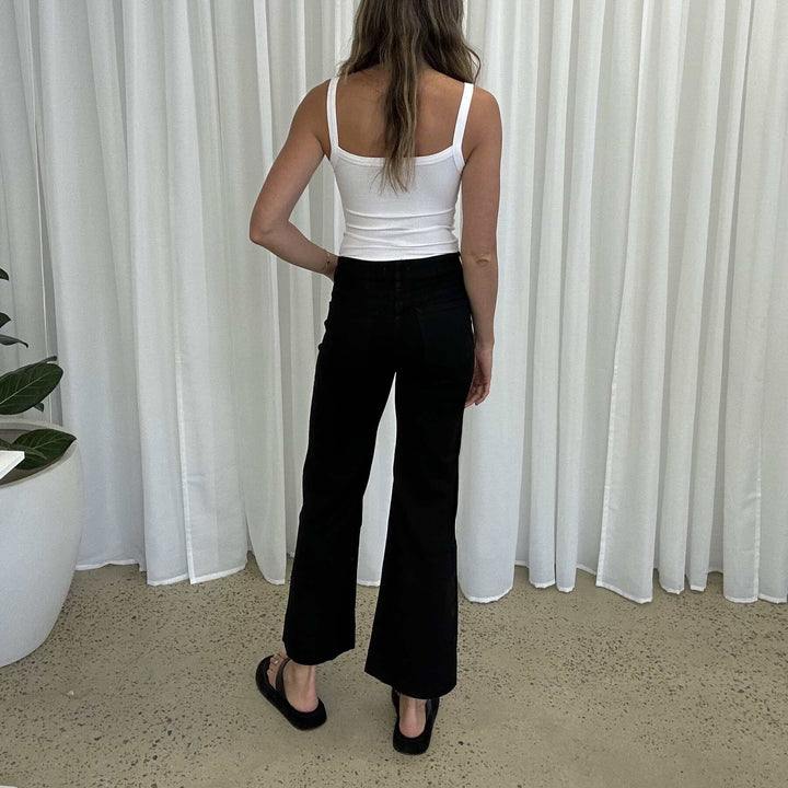 Black Patch Pocket - Wide Leg - Size 12