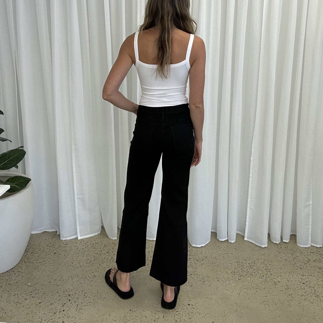 Black Patch Pocket - Wide Leg - Size 16