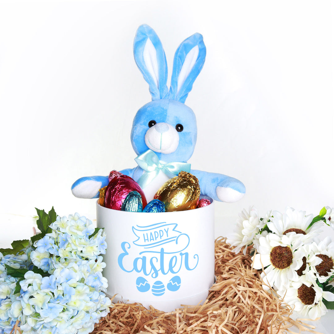 Blue Baxter Plush Bunny Medium Easter Hamper