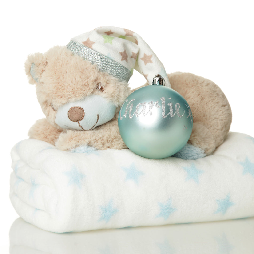 Blue Boy Personalised Bauble