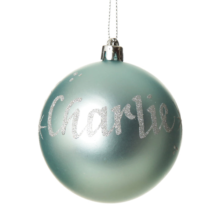 Blue Boy Personalised Bauble