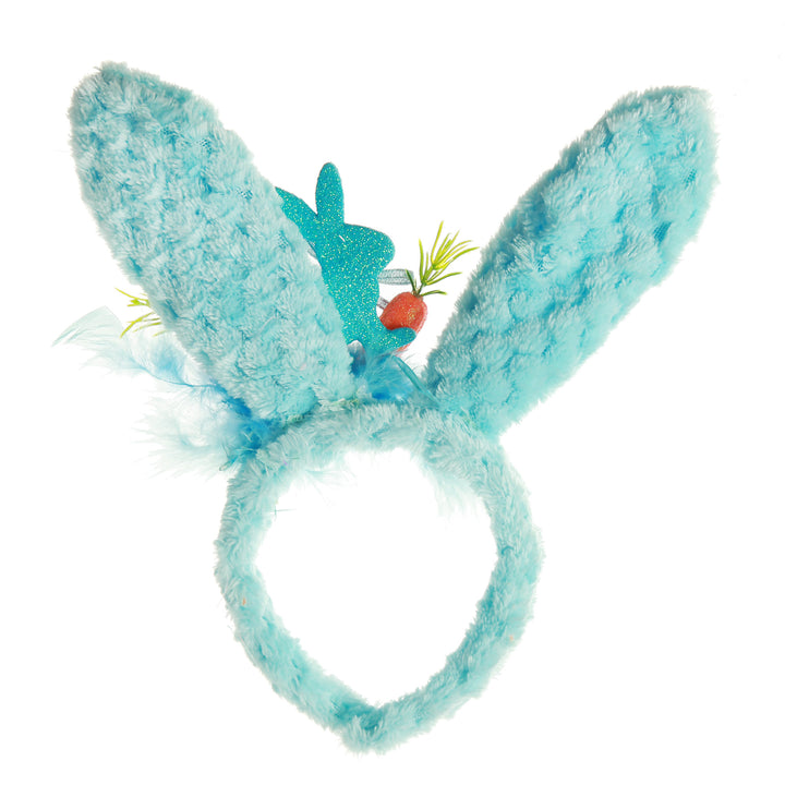 Personalised Easter Hunt Blue Bunny Easter Headband and Bucket Pack