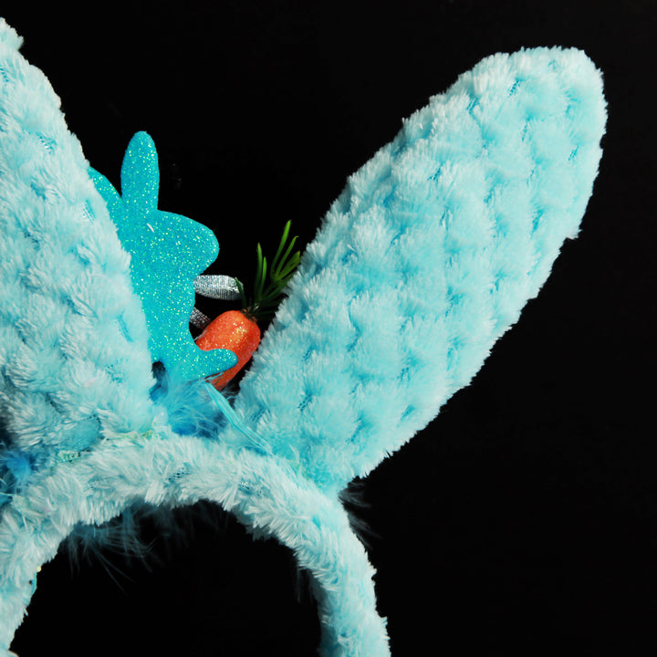 Personalised Easter Hunt Blue Bunny Easter Headband and Bucket Pack