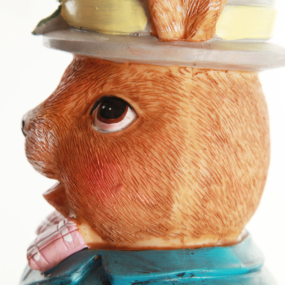 Blue Bunny with Pot Hat