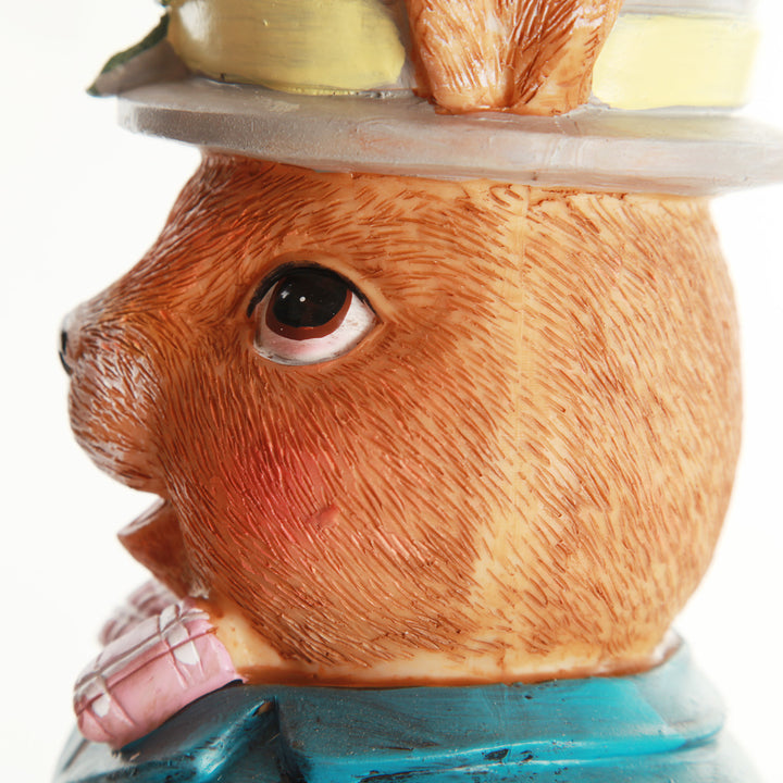 Blue Bunny with Pot Hat
