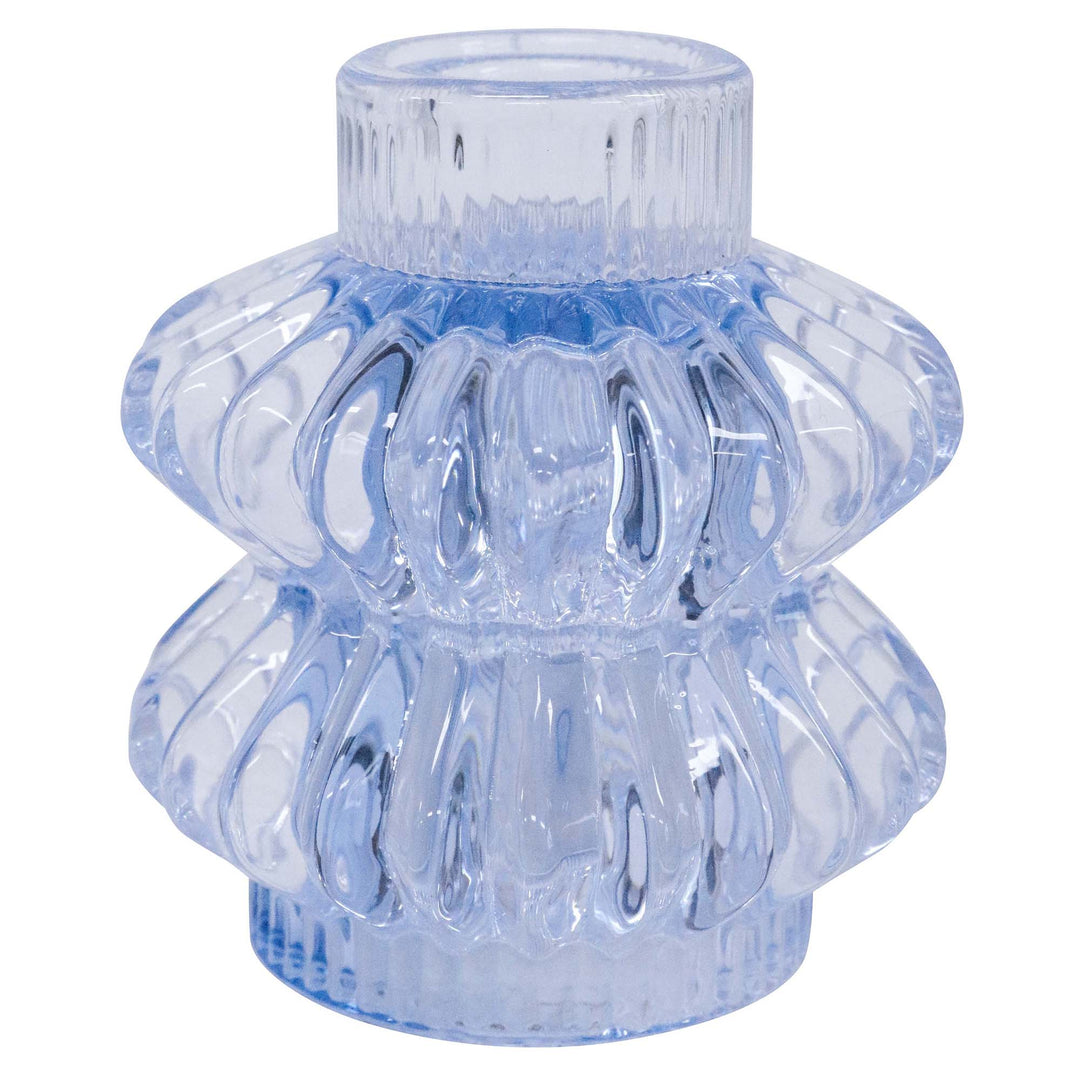 Blue Candle Holder - Reversible