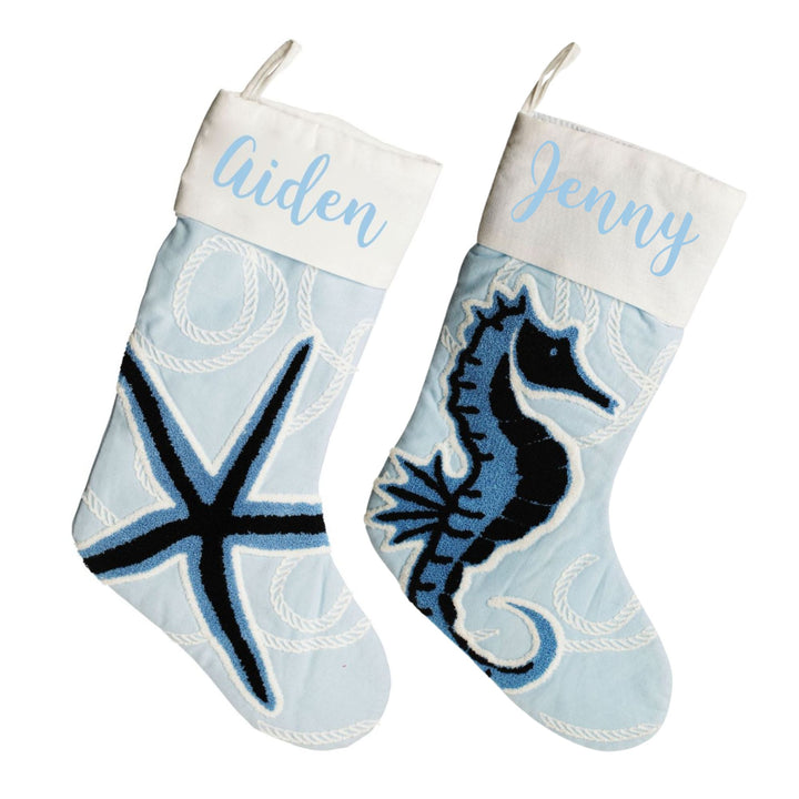 Blue Coastal Christmas Stocking Bundle
