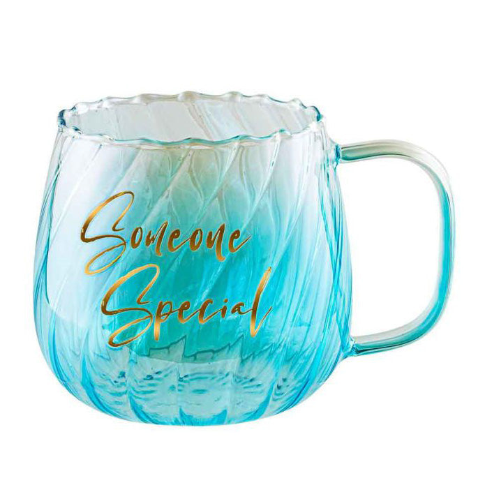 Blue Glass Mug - Someone Special
