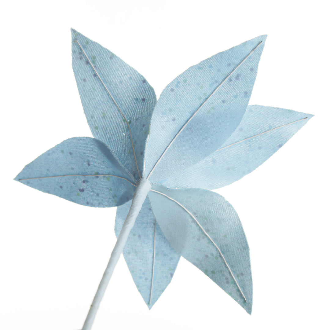 Blue Glitter Flower Pick
