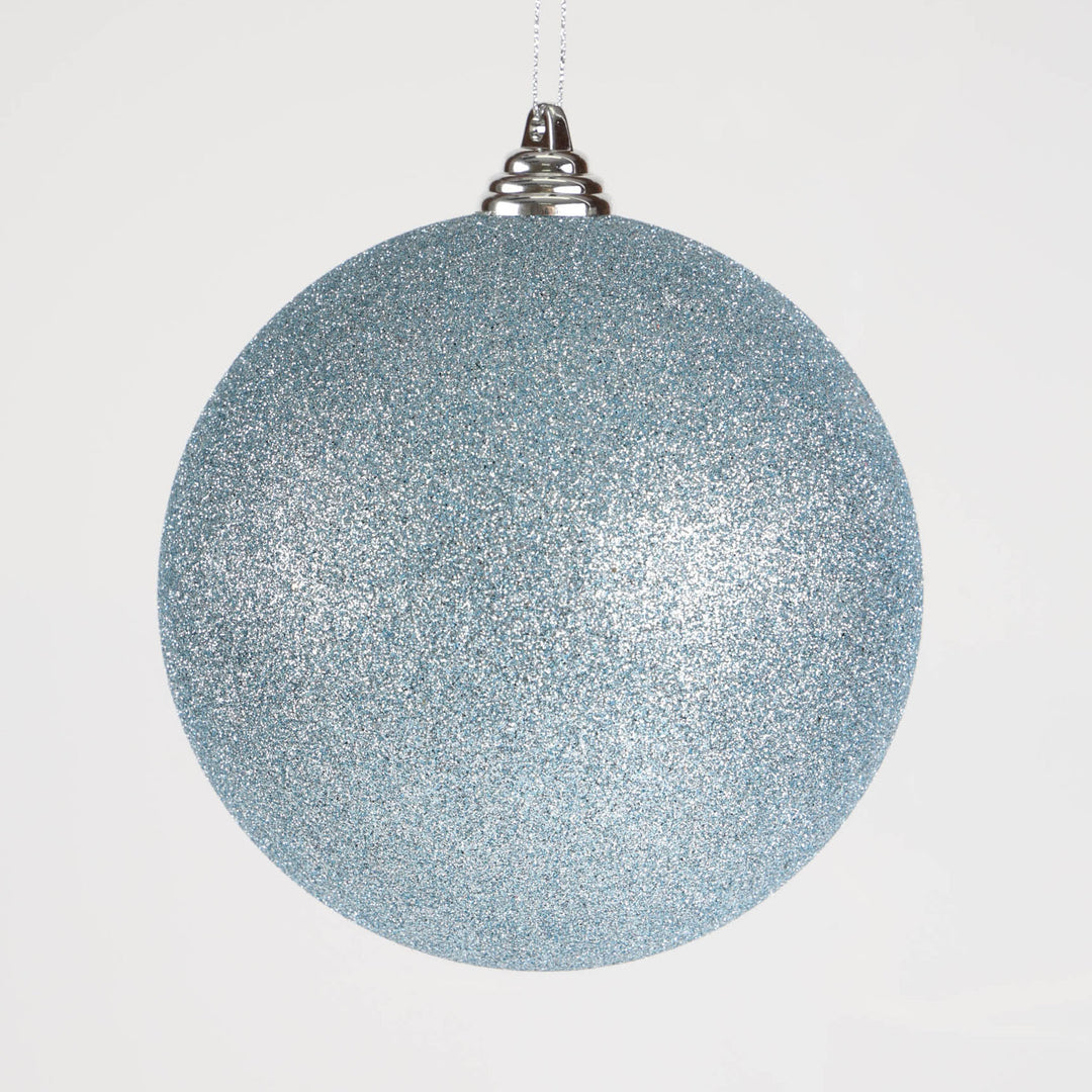 Blue Glitter Shatterproof Bauble - 14cm