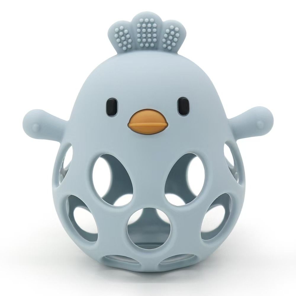 Blue Silicone Teething Chicken