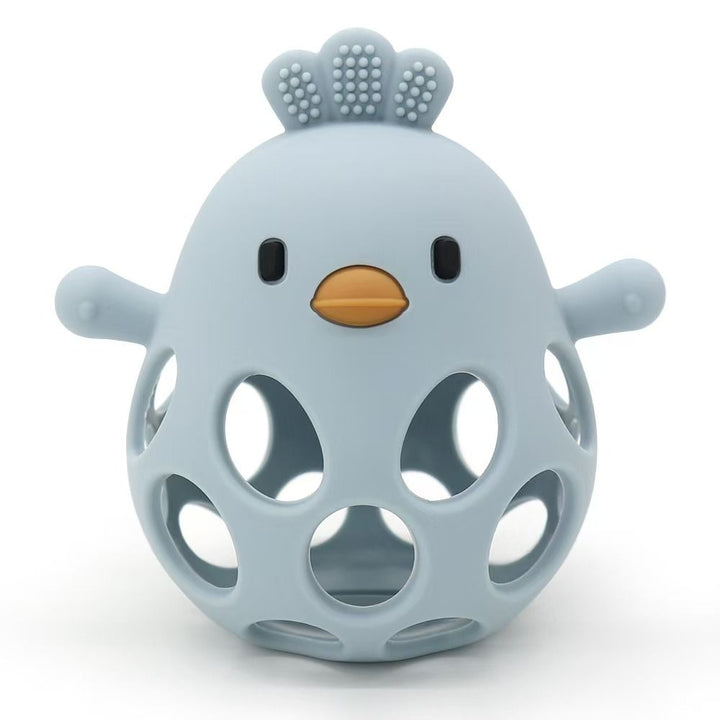 Blue Silicone Teething Chicken