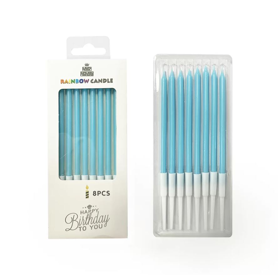 Blue Candle Set - 8 pack