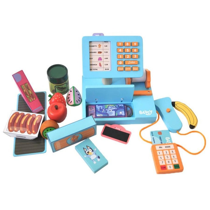 Bluey Wooden Cash Register