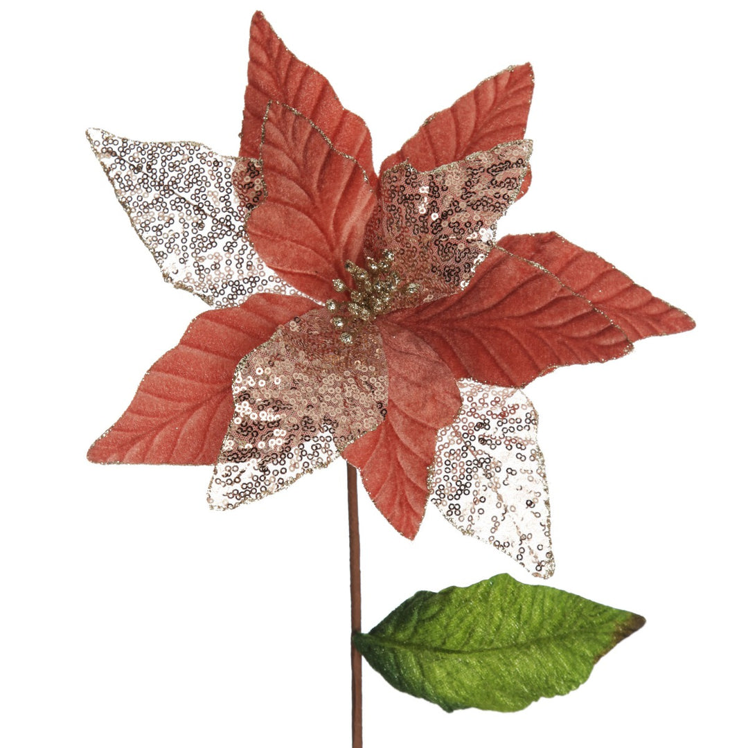 Blush Velvet Sequin Flower