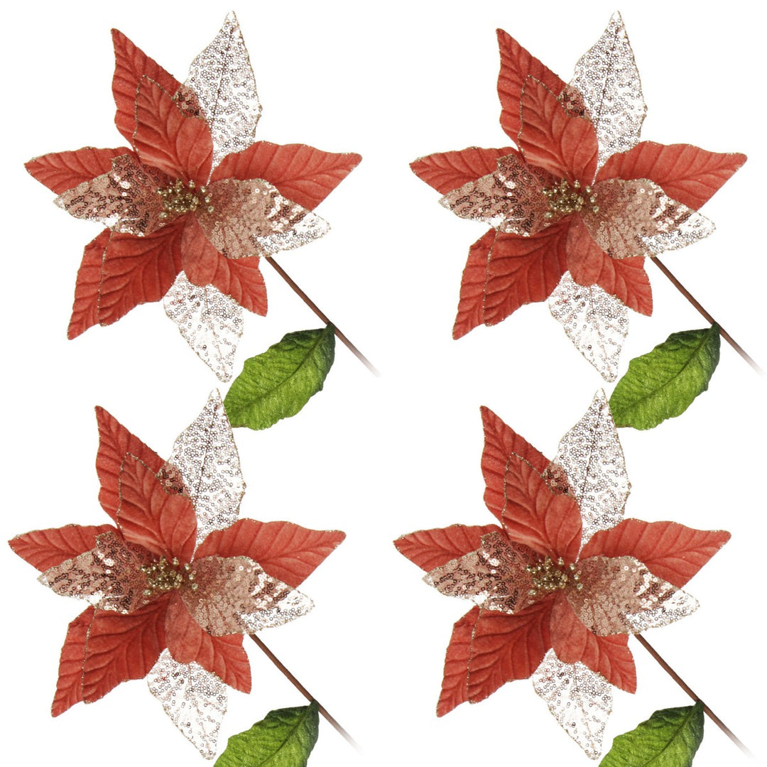 Blush Velvet Sequin Flower